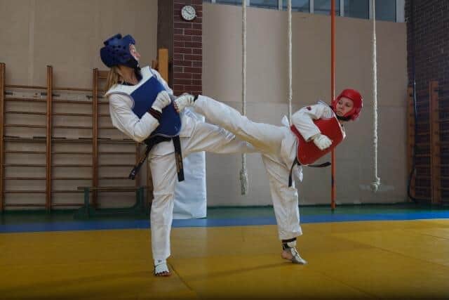 「バーチャルテコンドー」男性vs女性で試の画像