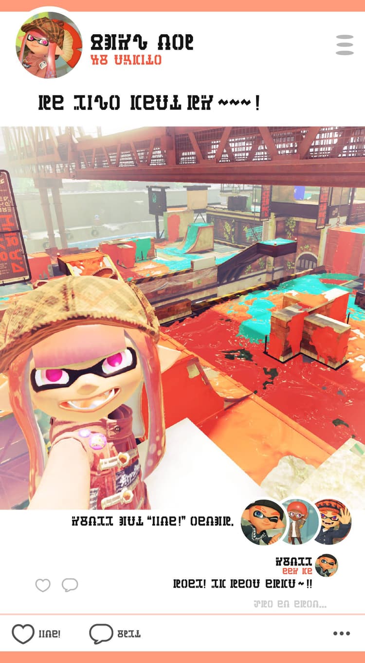 「スプラトゥーン3」自撮り機能が追加? の画像