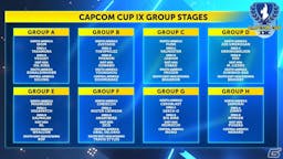 「CAPCOM CUP IX」の予選グルの画像